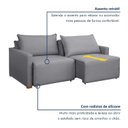 Ver imagem 4 de Sofá Cama Retrátil e Reclinável 180cm Júlia YesCasa