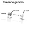 Pendurador Gancho Wire Minimals Stick Cromado 0,25X0,15 Cm - 3