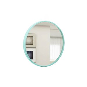 Espelho Decorativo Round Externo Verde 50 cm Redondo