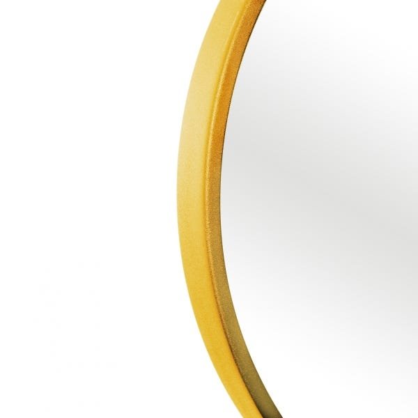 Espelho Decorativo Round Externo Amarelo 60 cm Redondo - 2