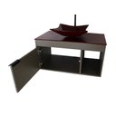 Ver imagem 3 de Gabinete Armário Banheiro 60cm Cuba Quadrada Vermelha