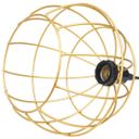 Ver imagem 5 de 3 Pendentes Aramado Teto Globo Luminária Lustre Retrô Balcão + Lâmpada Led ST64 Vintage Dourado