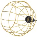 Ver imagem 5 de 3 Pendentes Aramado Teto Globo Luminária Lustre Retrô Balcão + Lâmpada Led ST64 Vintage Dourado