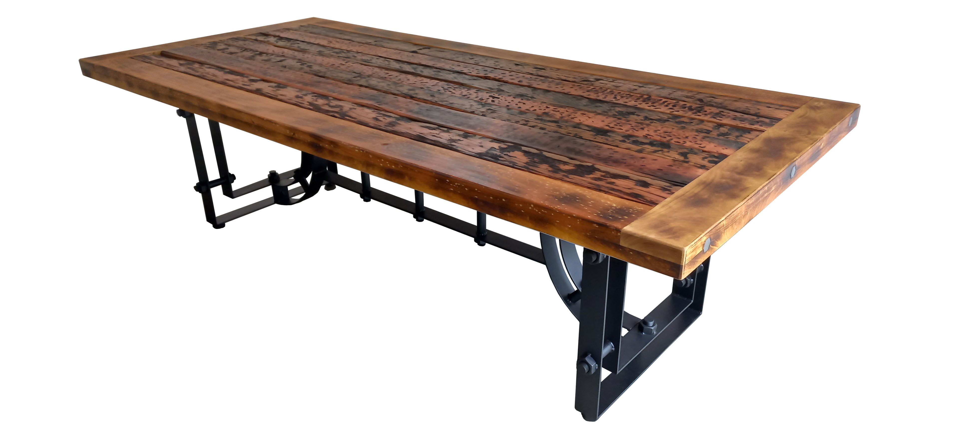 Mesa Jantar Demolição Dormente Estilo Industrial 2,40 mts