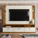 Ver imagem 3 de Estante Home Bilbao Lukaliam para Tv até 70" 3 Portas