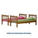 Ver imagem 5 de Beliche em Madeira Maciça com 2 Colchões Nogueira Shop Jm