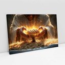 Ver imagem 2 de Quadro Decorativo Jesus Pão Ceia Sala Quarto Casa Escritório
