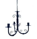 Ver imagem 1 de Lustre Luminária Ferro Teto Rústica Preto 3 Bocais Preto Minas Arte Própria Lustre 3 Bocais