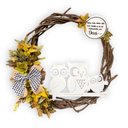 Ver imagem 1 de Enfeite de Porta Guirlanda Família Coruja 60cm - Grande