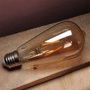 Ver imagem 6 de Kit 10 Lâmpada Filamento Led Retrô Decoração Vintage 4w Quente St64 Soquete Bocal E27