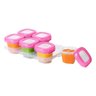 Potes Para Congelar Papinha De Bebe Oxo Tot Rosa Com 6 - 3