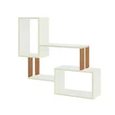 Ver imagem 2 de Nicho de Parede Mdf Industrial Off White/freijó F25
