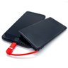 Power Bank Carregador Portátil Kaidi 10000mAh Slim Kd-951 Preto Vermelho - 2