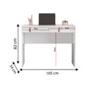 Ver imagem 2 de Mesa Escrivaninha Felícia JCM Movelaria FELÍCIA BRANCO BRILHO JCM
