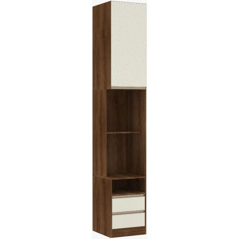 Mesa de Cabeceira Direito 1 Porta 2 Gavetas Prime Plus Luciane Móveis