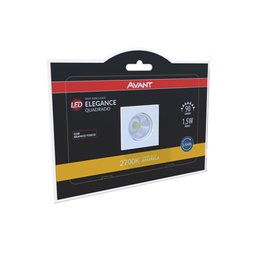 Mini Spot Led Quadrado 1.5w P/ Móeis Luz Amarela 90lm - 1