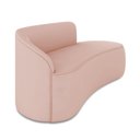 Ver imagem 7 de Sofá 3 Lugares Orgânico 180cm Morgan e Poltrona Lua Veludo Rosê D03 - D’Rossi