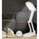 Ver imagem 6 de Luminária de Mesa Touch Dobrável Abajur sem Fio Lâmpada 3 Funções Led Articulada Iluminaçao