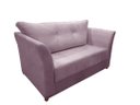 Ver imagem 1 de Namoradeira Decorativa Isis Suede Rose Pés Madeira Mz Decor