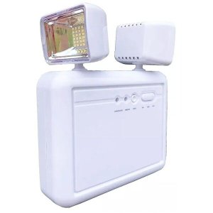 Luminária de Emergência Recarregavel 2 Farois Lâmpada LED Iluminaçao Comercio Empresa Luz Casa