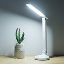 Ver imagem 4 de Luminária Mesa Touch Screen 30 LEDs 3 Funçoes Recarregavel Aticulada Abajur Escritório Leitura