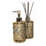 Kit Saboneteira e Aromatizador Difusor de Vidro Lavabo Uz Utilidades Ambar - 330ml - 1