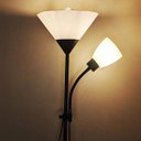Ver imagem 2 de Luminária Duo Floor Chão Abajur Articulada Pedestal Coluna Lustre 172cm