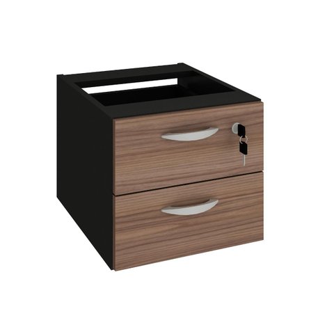 Gaveteiro para Mesa Escrivaninha com 2 Gavetas Fechadura Atacadao Dos Móveis