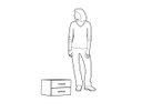 Ver imagem 2 de Gaveteiro para Mesa Escrivaninha com 2 Gavetas Fechadura Atacadao Dos Móveis