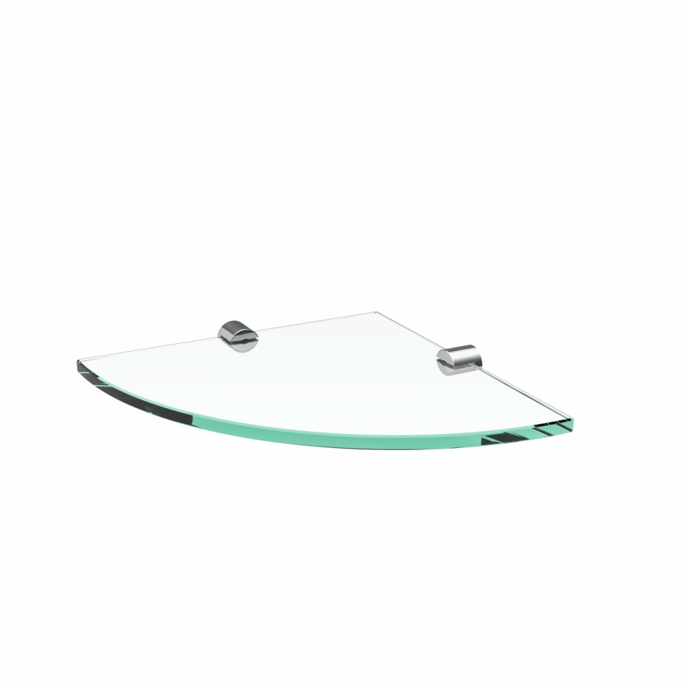 Porta Shampoo de Canto Vidro Luxo Slim 513LSA Grego Metal - 1