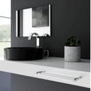 Ver imagem 2 de Porta Toalhas Duplo 30cm para Banheiro Orion Kit 2 Peças Suporte Prata Polido