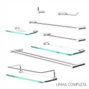 Ver imagem 5 de Porta Toalhas Duplo para Banheiro Orion 40cm Toalheiro Prata Polido