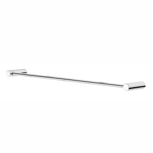 Porta Toalha 50cm para Banheiro Orion Toalheiro Prata Polido