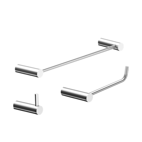 Kit de Acessórios para Banheiro Alto Brilho 3 Peças 2030or Grego Metal