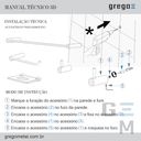 Ver imagem 4 de Kit Acessórios Para Banheiro (3 Kits) 15 Peças Slim 525LS3