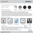 Ver imagem 5 de Kit Acessórios Para Banheiro (3 Kits) 15 Peças Slim 525LS3