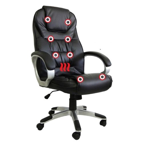 Cadeira Presidente Luxo com Massagem Fox Office C2652 Preta - 4