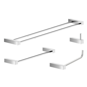 Kit de Acessórios para Banheiro Alto Brilho 4 Peças 2060tr Grego Metal