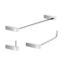 Ver imagem 1 de Kit de Acessórios para Banheiro Alto Brilho 3 Peças 2030tr Grego Metal