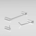 Ver imagem 3 de Kit de Acessórios para Banheiro Alto Brilho 3 Peças 2030tr Grego Metal