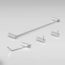 Ver imagem 3 de Kit de Acessórios para Banheiro Alto Brilho 4 Peças 2050tr Grego Metal