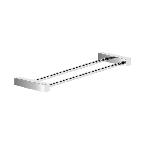 Toalheiro Duplo para Banheiro Alto Brilho Troia Grego Metal 30cm