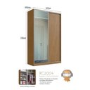 Ver imagem 2 de Guarda Roupa Solteiro 1 Espelho 2 Portas 3 Gavetas Rc 2004 Linha Roupeiros Emovell