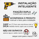 Ver imagem 6 de Kit Cabide de Banheiro 2 Peças Suporte Quadrado Alto Brilho Troia Grego Metal
