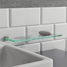 Saboneteira Dupla para Banheiro Troia (kit 2 Peças) Suporte Fenda Prata - 4