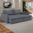 Ver imagem 1 de Sofá Cama Retrátil 220cm 03 Lugares Resplendor