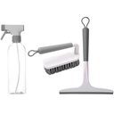 Ver imagem 1 de Kit Limpeza Doméstica 3 Peças Borrifador 500ml Rodo Escovão Bege Flow ou