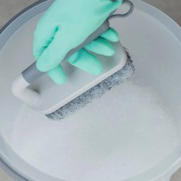 Kit Limpeza Doméstica 3 Peças Borrifador 500ml Rodo Escovão Bege Flow ou - 5