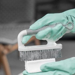 Kit Limpeza Doméstica 3 Peças Borrifador 500ml Rodo Escovão Bege Flow ou - 8