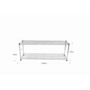 Ver imagem 3 de Estante de Aço Cromado com 2 Prateleiras Rack Aramados 1019